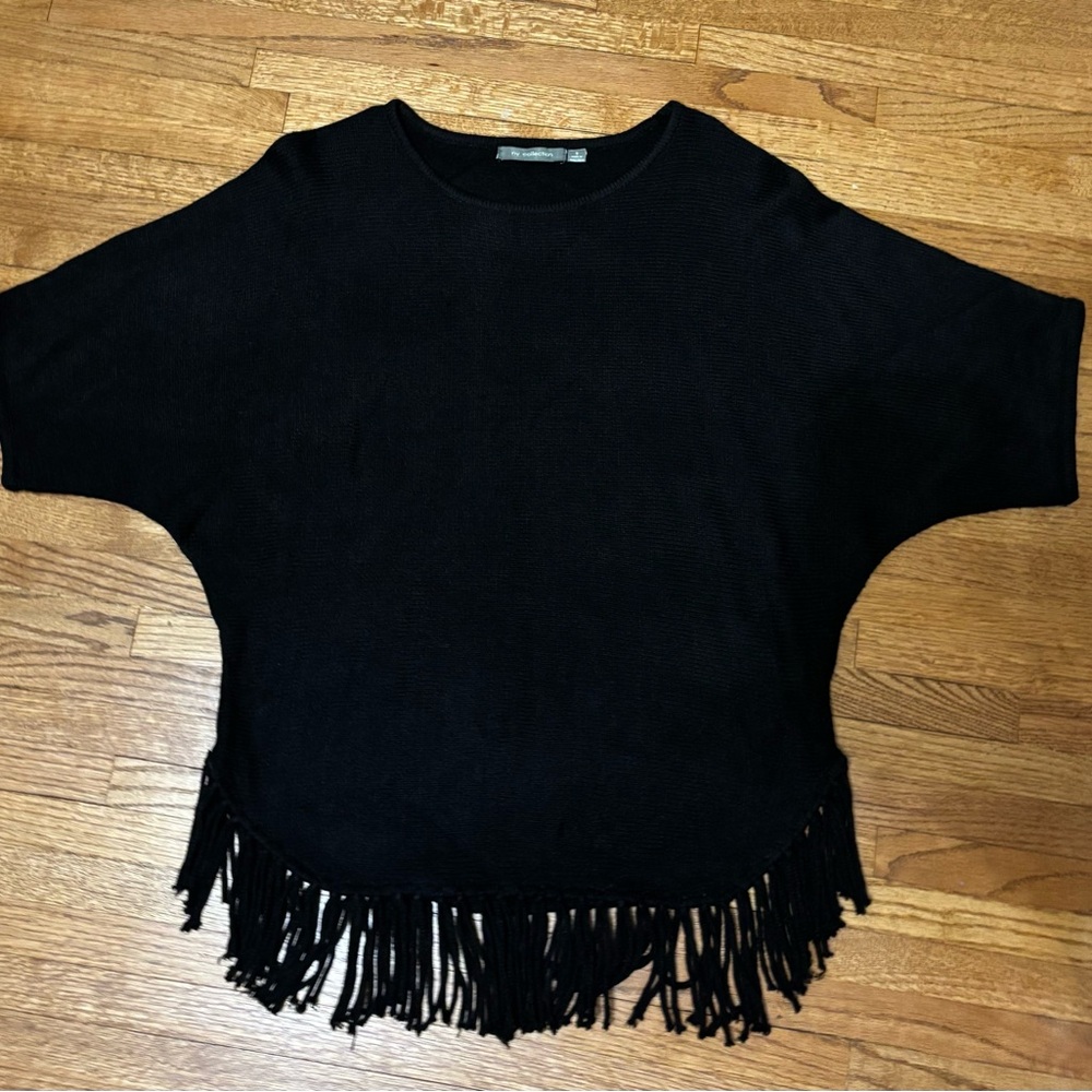 NY Collection Black Knit Top